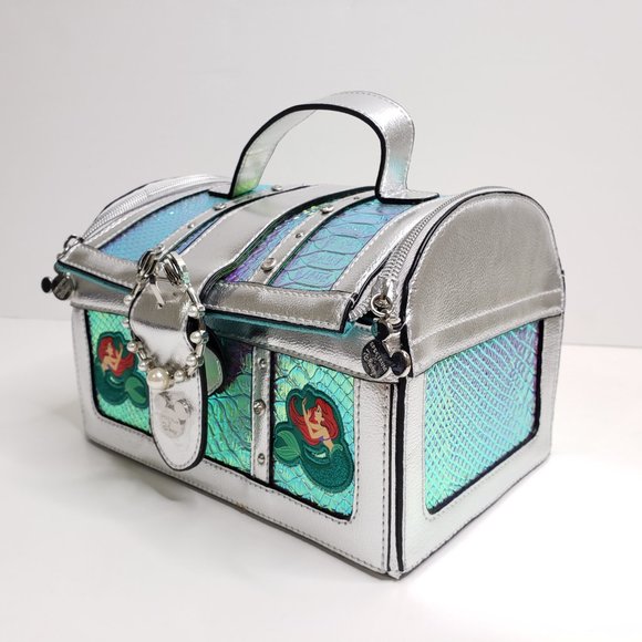SPECTRUM Disney The Little Mermaid Chest Bag & Dinglehopper Brush Set - Rare New - Picture 4 of 11